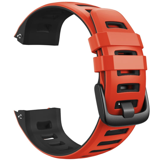 For Garmin Instinct / Instinct Esports Two-color Silicone Watch Band(Red+Black) - Smart Wear by buy2fix | Online Shopping UK | buy2fix