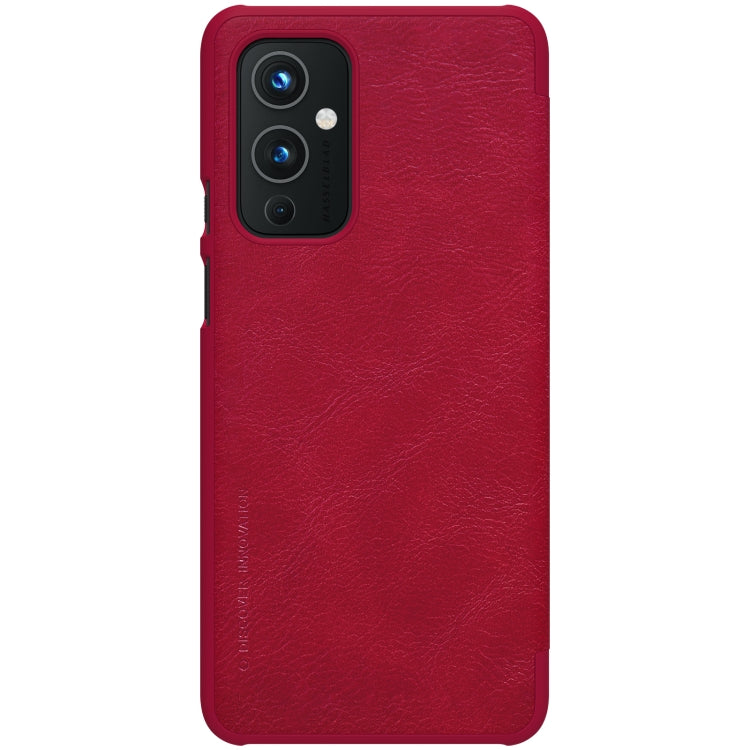 For OnePlus 9 (IN/CN Version) NILLKIN QIN Series Crazy Horse Texture Horizontal Flip Leather Case with Card Slot(Red) - OnePlus Cases by NILLKIN | Online Shopping UK | buy2fix