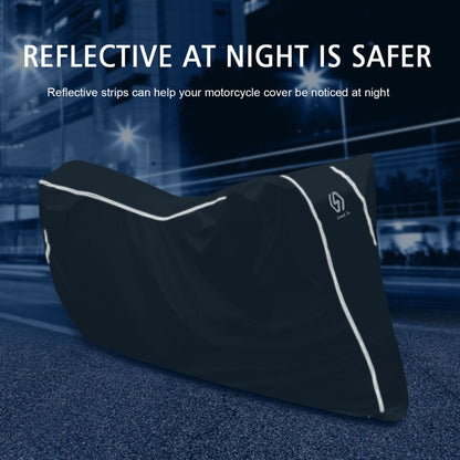 WUPP CS-1410A2 Motorcycle Thickened Oxford Cloth All-inclusive Waterproof Sun-proof Protective Cover, Size:M(Black) - In Car by WUPP | Online Shopping UK | buy2fix