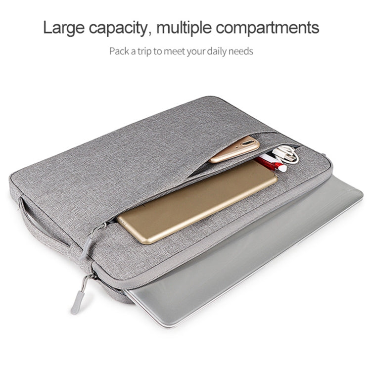 ND01DS Polyester Notebook Laptop Liner Bag with Small Bag, Size:13.3 inch(Deep Space Gray) - 13.3 inch by buy2fix | Online Shopping UK | buy2fix