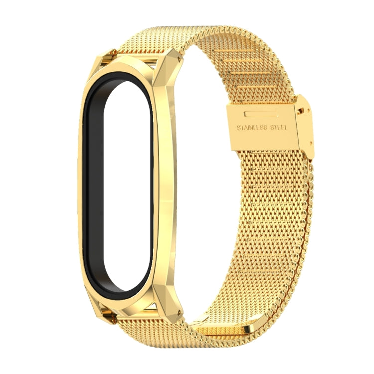 For Xiaomi Mi Band 6 / 5 / 4 / 3 Mijobs Milan Buckle GT Metal Stainless Steel Watch Band(Gold) - Watch Bands by MIJOBS | Online Shopping UK | buy2fix