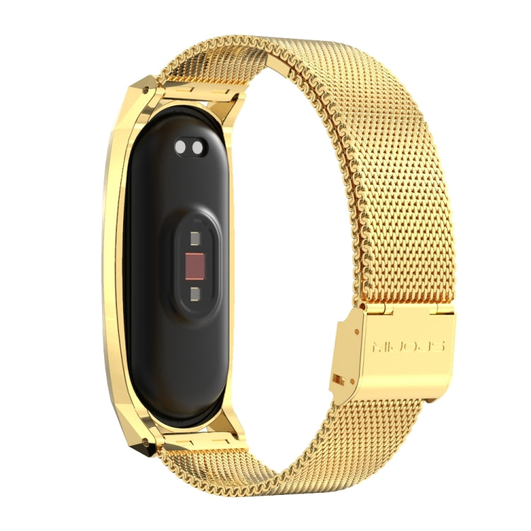 For Xiaomi Mi Band 6 / 5 / 4 / 3 Mijobs Milan Buckle GT Metal Stainless Steel Watch Band(Gold) - Watch Bands by MIJOBS | Online Shopping UK | buy2fix