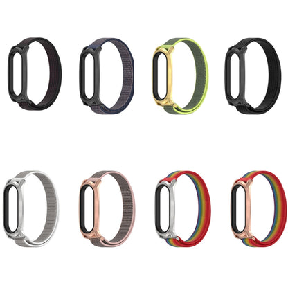 For Xiaomi Mi Band 6 / 5 / 4 / 3 Mijobs GT Nylon Loop Watch Band(Black Red) - Watch Bands by MIJOBS | Online Shopping UK | buy2fix