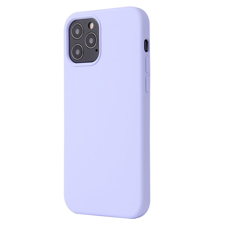 For iPhone 13 Pro Solid Color Liquid Silicone Shockproof Protective Case (Light Purple) - iPhone 13 Pro Cases by buy2fix | Online Shopping UK | buy2fix