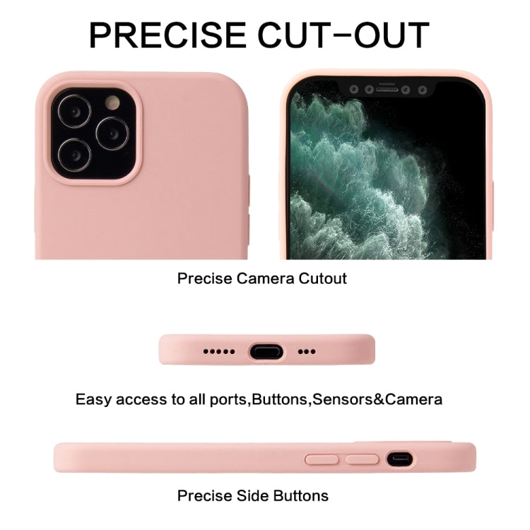 For iPhone 13 Pro Solid Color Liquid Silicone Shockproof Protective Case (Emerald Green) - iPhone 13 Pro Cases by buy2fix | Online Shopping UK | buy2fix