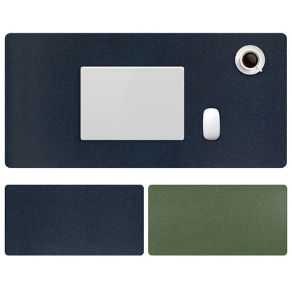 ZD02 Double-sided PU Mouse Pad Table Mat, Size: 100 x 44cm(Royal Blue+Army Green) - Mouse Pads by buy2fix | Online Shopping UK | buy2fix
