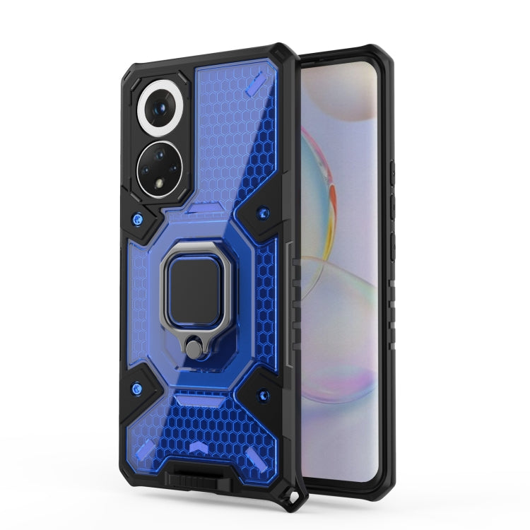 For Honor 50 Space PC + TPU Ring Holder Protective Case(Blue) - Honor Cases by buy2fix | Online Shopping UK | buy2fix