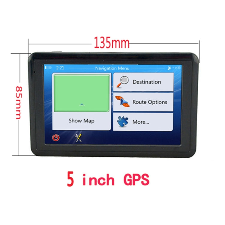 Q5 Car 5 inch HD TFT Touch Screen GPS Navigator Support TF Card / MP3 / FM Transmitter, Specification:Africa Map - In Car by buy2fix | Online Shopping UK | buy2fix