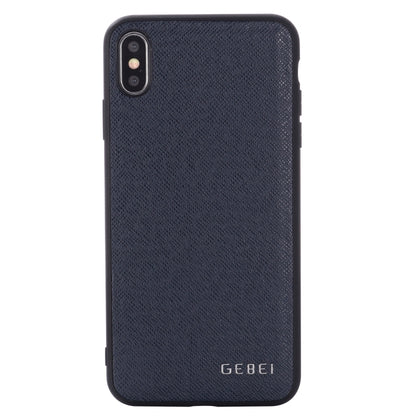 For iPhone 11 GEBEI Full-coverage Shockproof Leather Protective Case(Blue) - iPhone 11 Cases by GEBEI | Online Shopping UK | buy2fix