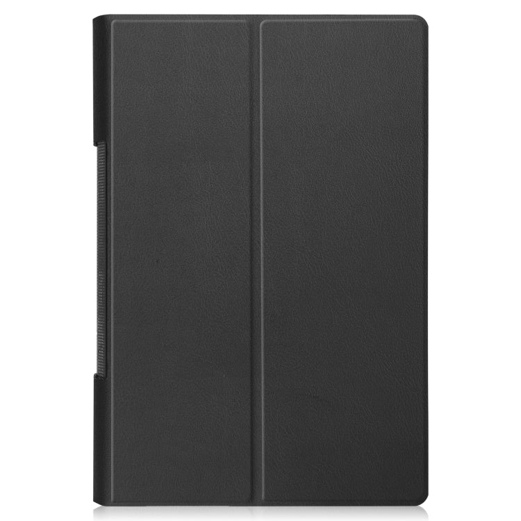 For Lenovo Yoga Tab 11 Custer Texture Horizontal Flip PU Leather Case with Holder & Sleep / Wake-up Function(Black) - For Lenovo by buy2fix | Online Shopping UK | buy2fix