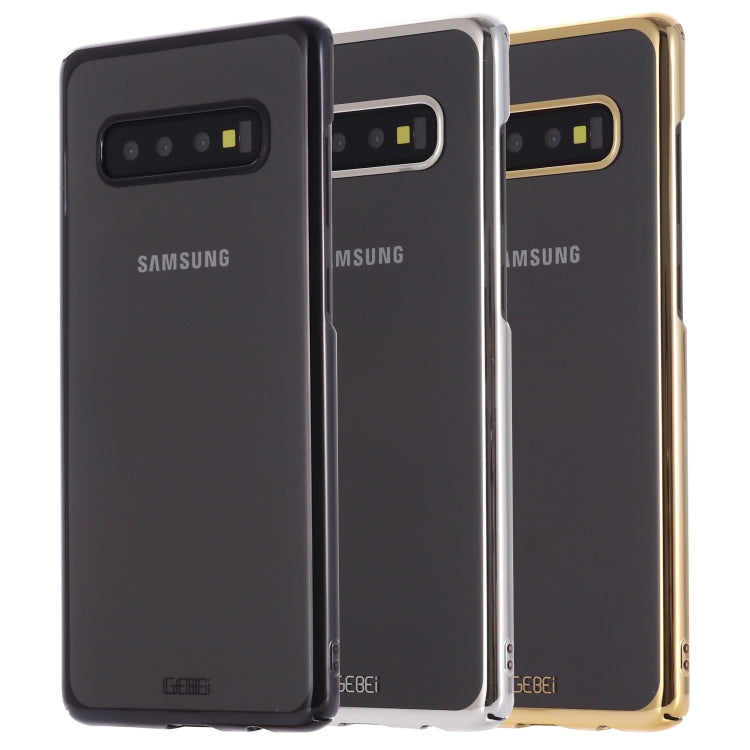 For Galaxy S10e GEBEI Shockproof  Plating PC Protective Case(Silver) - Galaxy Phone Cases by GEBEI | Online Shopping UK | buy2fix