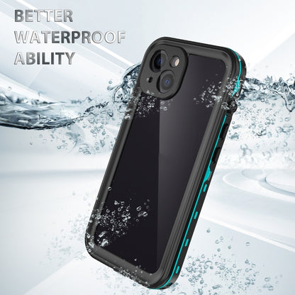 For iPhone 13 RedPepper Transparent Dot Shockproof Waterproof PC + TPU Protective Case (Blue) - iPhone 13 Cases by RedPepper | Online Shopping UK | buy2fix