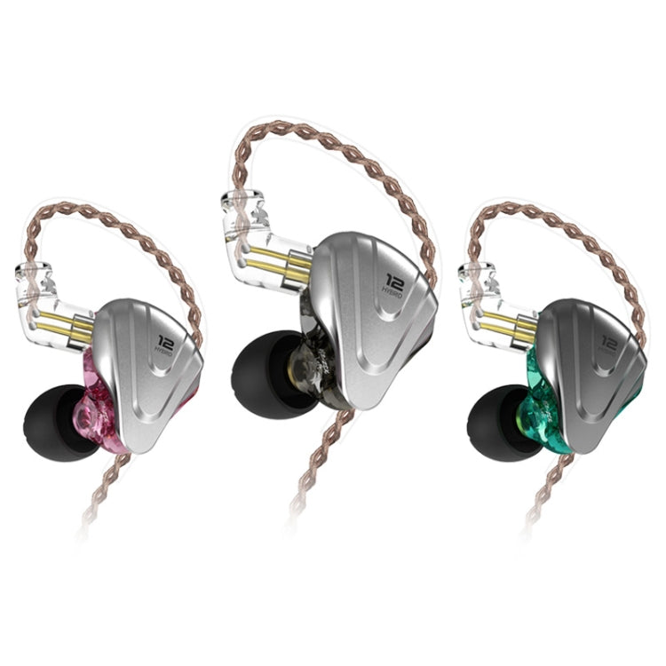 KZ ZSX 12-unit Ring Iron Metal Gaming In-ear Wired Earphone, Standard Version(Purple) - In Ear Wired Earphone by KZ | Online Shopping UK | buy2fix