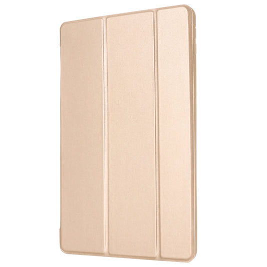 For iPad 10.2 2021 / 2020 / 2019 GEBEI Shockproof Horizontal Flip Leather Case with Three-folding Holder(Gold) - iPad 10.2 Cases by GEBEI | Online Shopping UK | buy2fix
