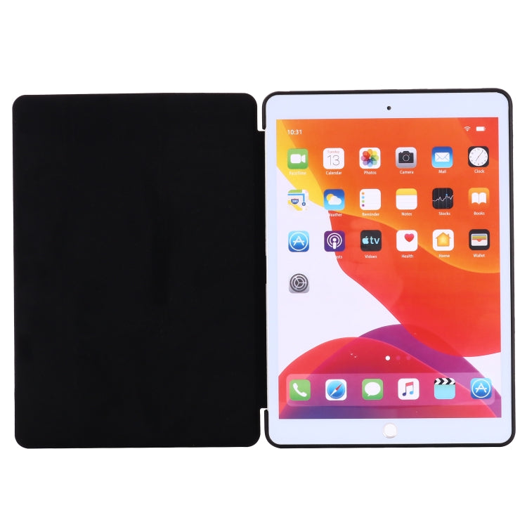 For iPad 10.2 2021 / 2020 / 2019 GEBEI Shockproof Horizontal Flip Leather Case with Three-folding Holder(Gold) - iPad 10.2 Cases by GEBEI | Online Shopping UK | buy2fix