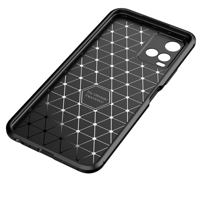 For vivo Y33S Carbon Fiber Texture Shockproof TPU Case(Black) - OPPO & vivo Accessories by buy2fix | Online Shopping UK | buy2fix