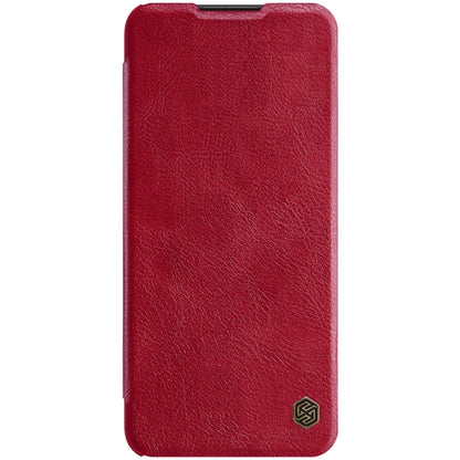 For Samsung Galaxy A03s / A037G NILLKIN QIN Series Crazy Horse Texture Horizontal Flip Phone Leather Case with Card Slot(Red) - Galaxy Phone Cases by NILLKIN | Online Shopping UK | buy2fix