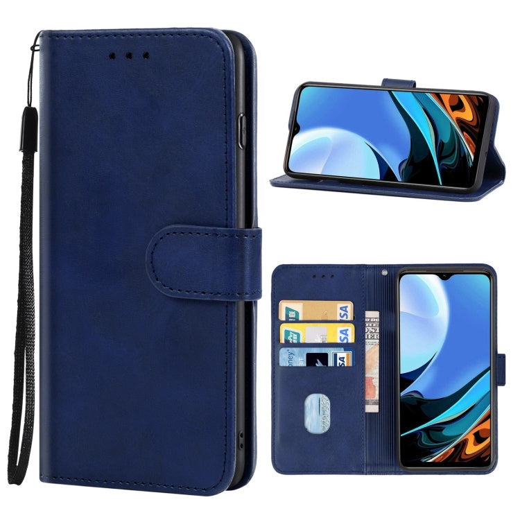 Leather Phone Case For Xiaomi Redmi 9C NFC(Blue) - Xiaomi Accessories by buy2fix | Online Shopping UK | buy2fix