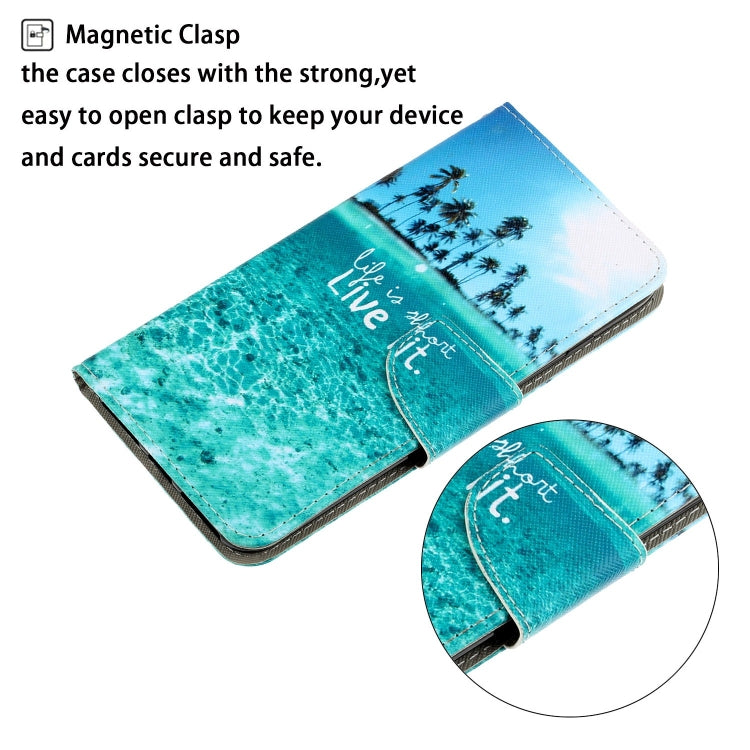 For Xiaomi Redmi Note 11 Pro 3D Colored Drawing Horizontal Flip Leather Phone Case(Coconut Tree) - Xiaomi Accessories by buy2fix | Online Shopping UK | buy2fix
