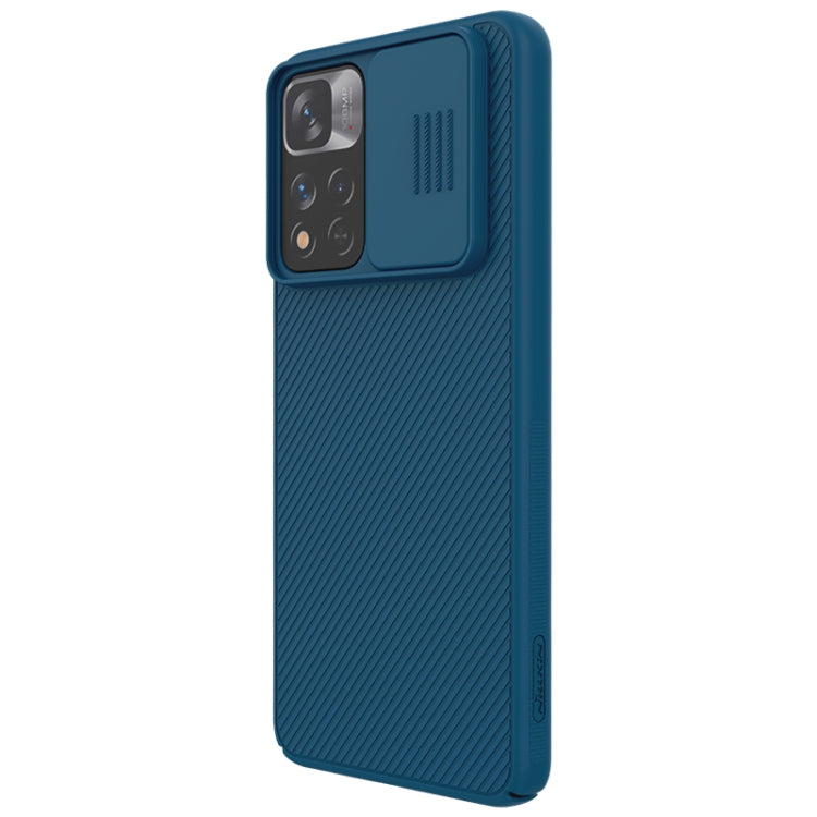 For Xiaomi Redmi Note 11 Pro China / 11 Pro+ Global / Mi 11i / Mi 11i 5G NILLKIN Black Mirror Series Camshield PC Phone Case(Blue) - Xiaomi Cases by NILLKIN | Online Shopping UK | buy2fix