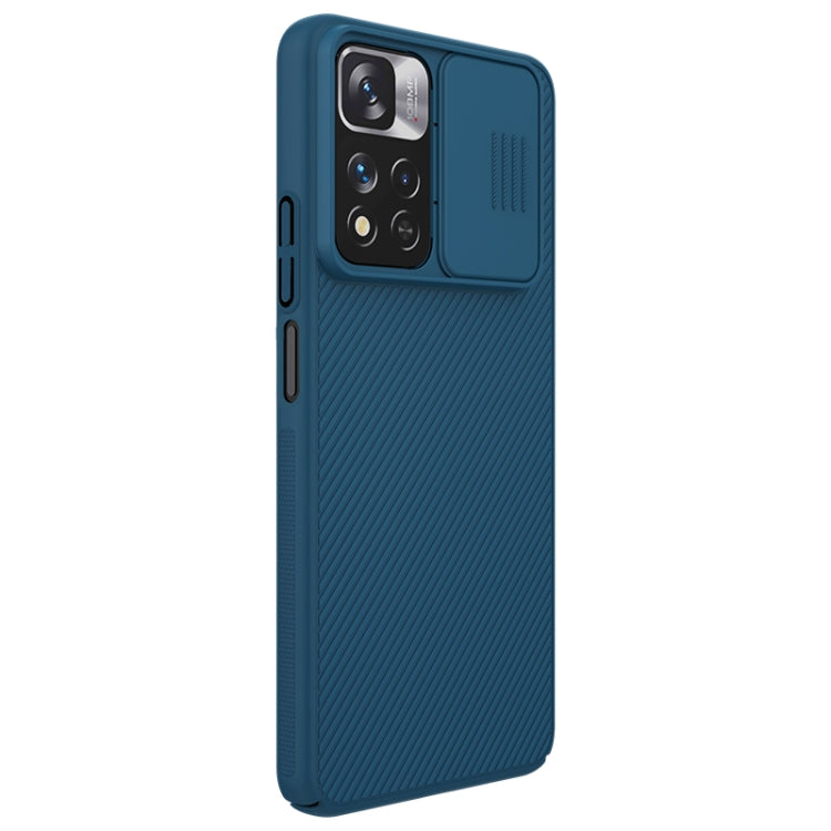 For Xiaomi Redmi Note 11 Pro China / 11 Pro+ Global / Mi 11i / Mi 11i 5G NILLKIN Black Mirror Series Camshield PC Phone Case(Blue) - Xiaomi Cases by NILLKIN | Online Shopping UK | buy2fix