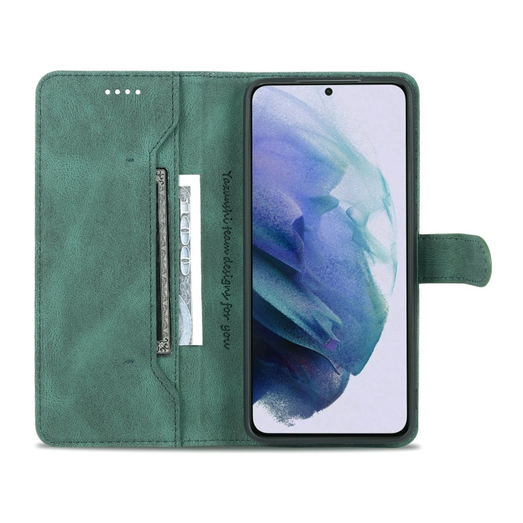 For Samsung Galaxy S22 5G AZNS Dream II Skin Feel Horizontal Flip Leather Case(Green) - Galaxy S22 5G Cases by AZNS | Online Shopping UK | buy2fix