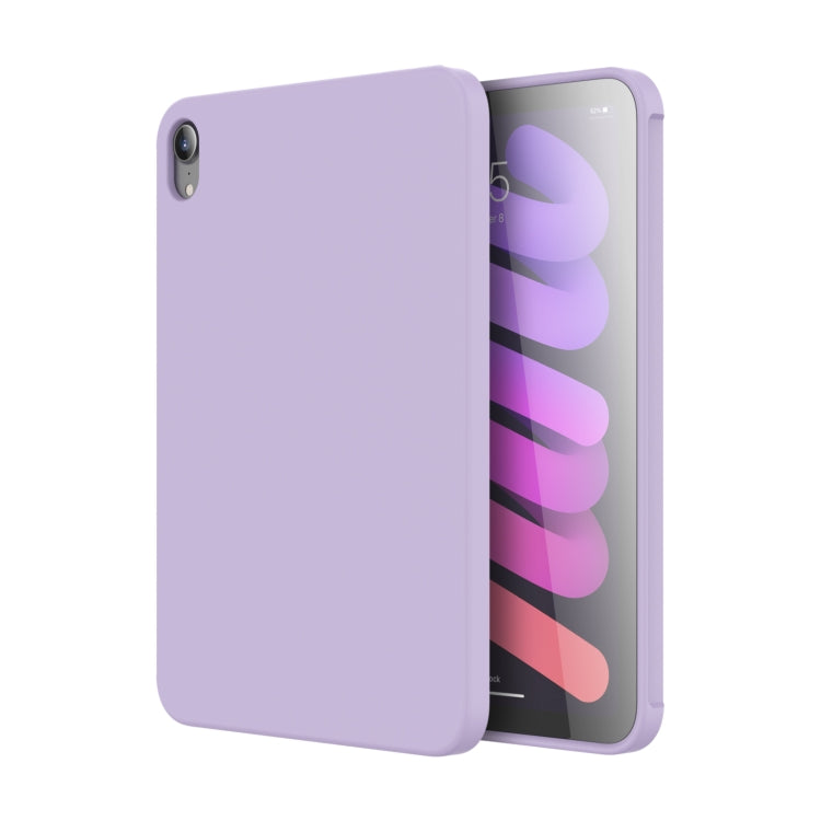 For iPad mini 2024 / mini 6 Mutural Silicone Microfiber Tablet Case(Lavender) - iPad mini 6 Cases by Mutural | Online Shopping UK | buy2fix