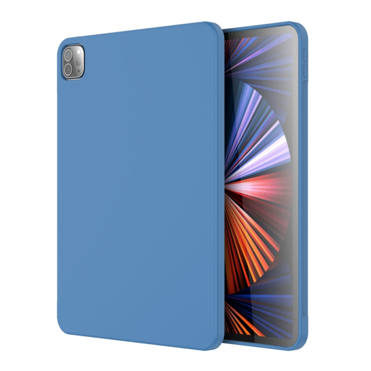 For iPad Pro 12.9 inch 2022 / 2021 / 2020 Mutural Silicone Microfiber Tablet Case(Light Blue) - iPad Pro 12.9 (2022/2021) Cases by Mutural | Online Shopping UK | buy2fix