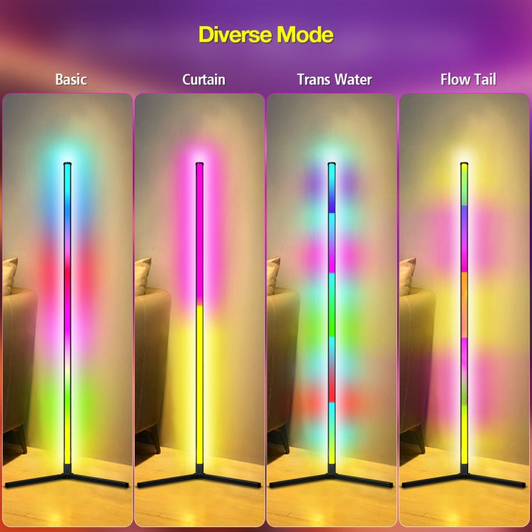 LED Symphony RGB Atmosphere Floor Light with Remote Control, Length:1.2m -  by buy2fix | Online Shopping UK | buy2fix