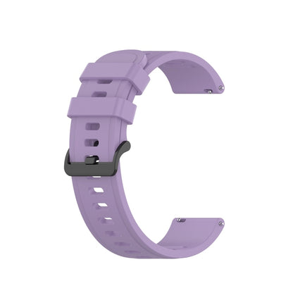 For Amazfit GTR Silicone Smart Watch Watch Band, Size:22mm(Light Purple) - Watch Bands by buy2fix | Online Shopping UK | buy2fix