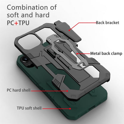 For iPhone 13 Pro Machine Armor Warrior PC + TPU Phone Case (Green) - iPhone 13 Pro Cases by buy2fix | Online Shopping UK | buy2fix