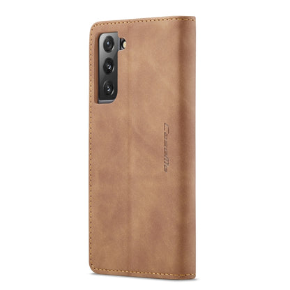 For Samsung Galaxy S22+ CaseMe 013 Multifunctional Horizontal Flip Leather Phone Case(Brown) - Galaxy S22+ 5G Cases by CaseMe | Online Shopping UK | buy2fix