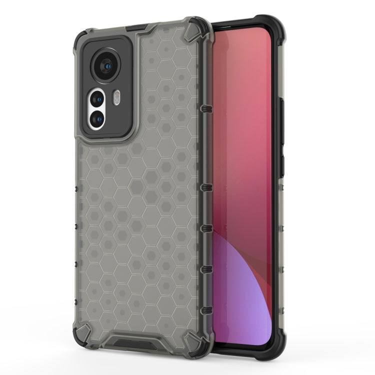 For Xiaomi 12 Pro Shockproof Honeycomb PC + TPU Phone Case(Black) - Xiaomi Accessories by buy2fix | Online Shopping UK | buy2fix