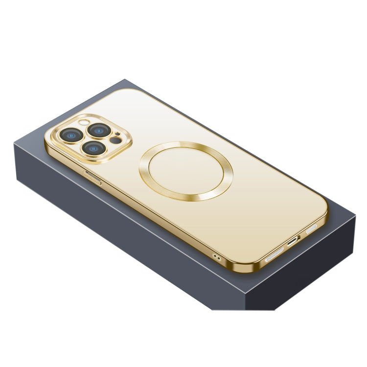 For iPhone 12 Nebula Series MagSafe Magnetic Phone Case(Gold) - Apple Accessories by buy2fix | Online Shopping UK | buy2fix