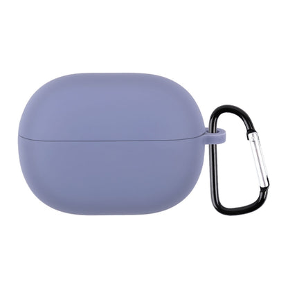 For Xiaomi Redmi Buds 3 Lite Silicone Earphone Protective Case with Hook(Lavender Grey) - Xiaomi Earphone Case by buy2fix | Online Shopping UK | buy2fix