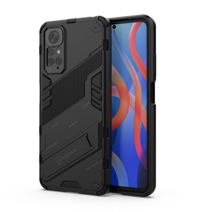 For Xiaomi Redmi Note 11 / Note 11S Global Punk Armor 2 in 1 PC + TPU Shockproof Phone Case with Invisible Holder(Black) - Xiaomi Accessories by buy2fix | Online Shopping UK | buy2fix