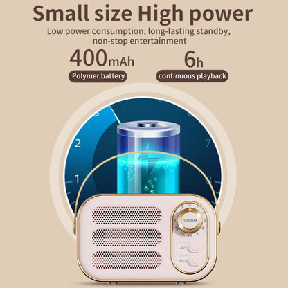 DW13 Portable HIFI Mini Retro Wireless Bluetooth Speaker(Blue) - Mini Speaker by buy2fix | Online Shopping UK | buy2fix