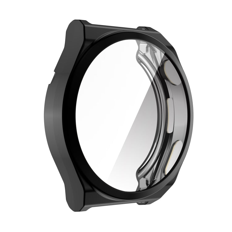 For Huawei Watch GT3 Pro 46mm Electroplating Full Coverage TPU Watch Case(Black) - Watch Cases by buy2fix | Online Shopping UK | buy2fix