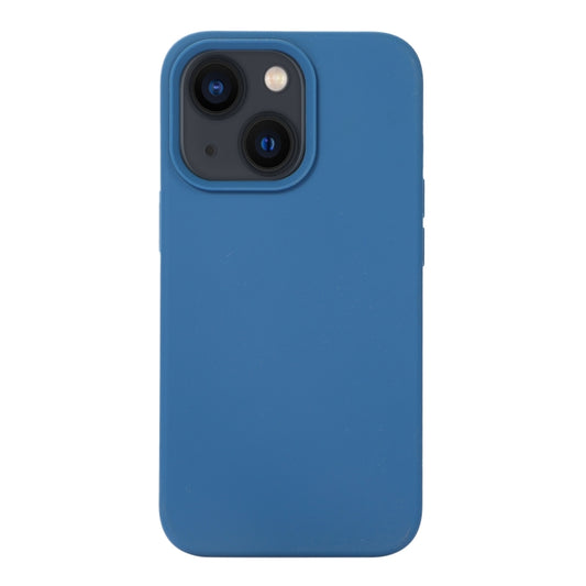 For iPhone 14 Liquid Silicone Phone Case (Blue) - iPhone 14 Cases by buy2fix | Online Shopping UK | buy2fix