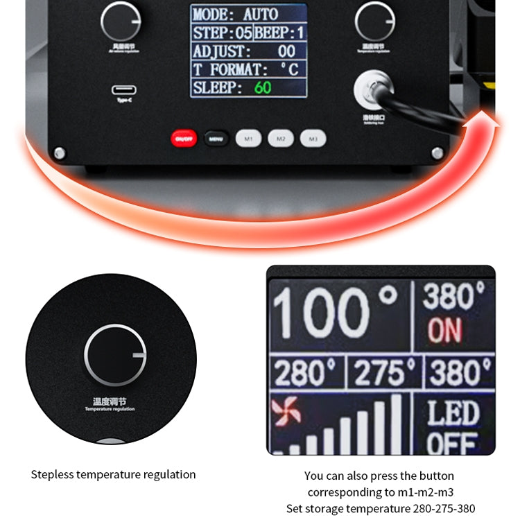 TBK D201 Constant Temperature Soldering Iron Welder Station With Smoke Filter(US Plug) - Home & Garden by TBK | Online Shopping UK | buy2fix