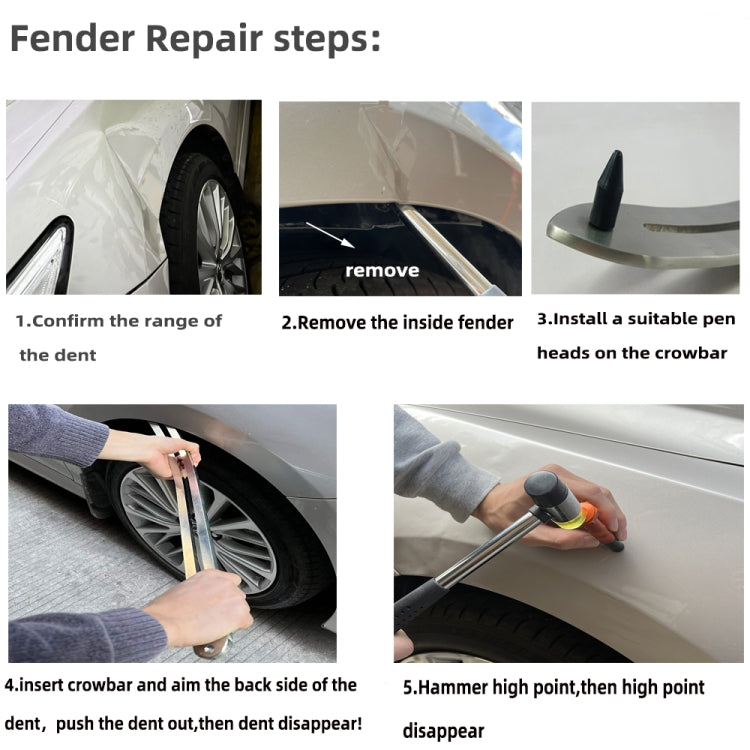 N1 76 in 1 Car Paintless Dent Removal Fender Damage Repair Puller Lifter, Plug Type:UK Plug - In Car by buy2fix | Online Shopping UK | buy2fix
