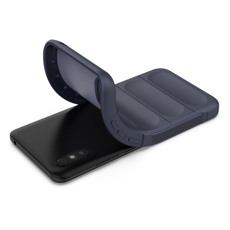 For Xiaomi Redmi 9A Magic Shield TPU + Flannel Phone Case(Wine Red) - Xiaomi Cases by buy2fix | Online Shopping UK | buy2fix