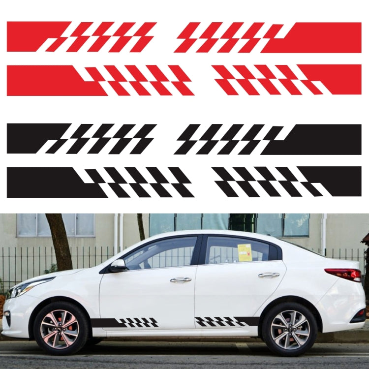 2 PCS/Set D-487 Stripe Pattern Car Modified Decorative Sticker(Blue) - In Car by buy2fix | Online Shopping UK | buy2fix