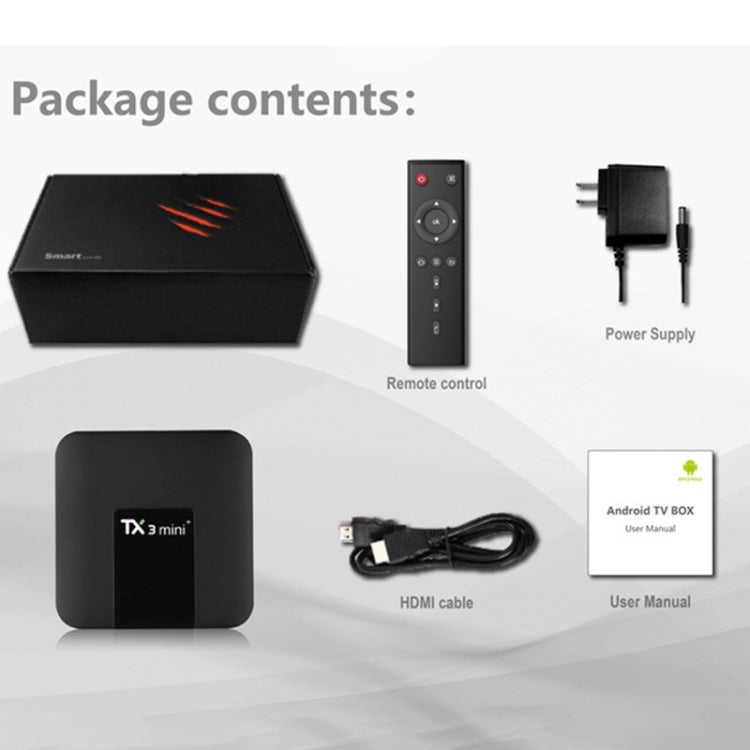 TX3 mini+  Android 11.0 Smart TV Box, Amlogic S905W2 Quad Core, Memory:2GB+16GB, 2.4GHz / 5GHz WiFi(EU Plug) - Consumer Electronics by buy2fix | Online Shopping UK | buy2fix