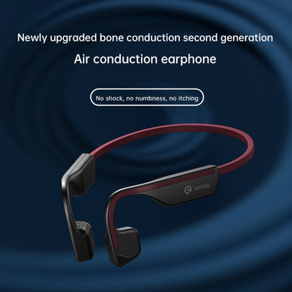 Sanag A11S Bone Conduction Second-generation Air Conduction Headphones(Black Grey) - Sport Earphone by Sanag | Online Shopping UK | buy2fix