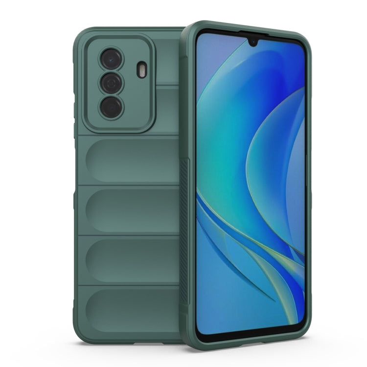 For Huawei Enjoy 50 4G / Nova Y70 Magic Shield TPU + Flannel Phone Case(Dark Green) - Mobile Accessories by buy2fix | Online Shopping UK | buy2fix