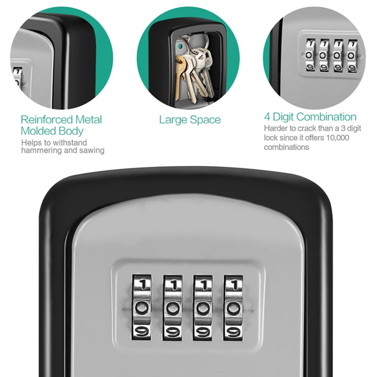 G9 4-digit Password Aluminum Alloy Key Storage Box(Orange) - Security by buy2fix | Online Shopping UK | buy2fix