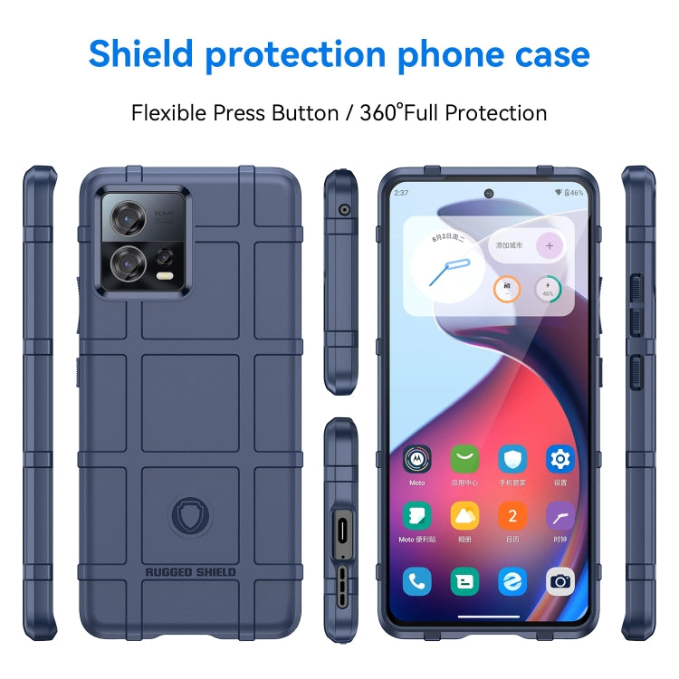 For Motorola Edge 30 Fusion Full Coverage Shockproof TPU Case(Blue) - Mobile Accessories by buy2fix | Online Shopping UK | buy2fix
