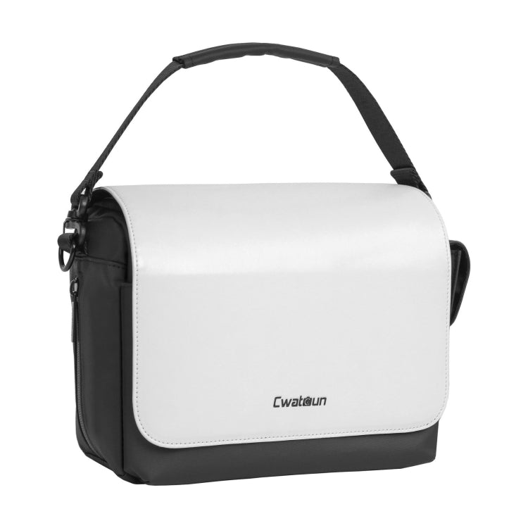 CADeN D73 Camera Sling Bag Water-resistant Shockproof Camera Handbag, Size:23.5 x 14 x 19cm Black White - Strap Satchel by CADeN | Online Shopping UK | buy2fix