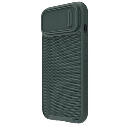 For iPhone 14 Plus  NILLKIN 3D Textured Camshield PC + TPU Phone Case(Green) - iPhone 14 Plus Cases by NILLKIN | Online Shopping UK | buy2fix